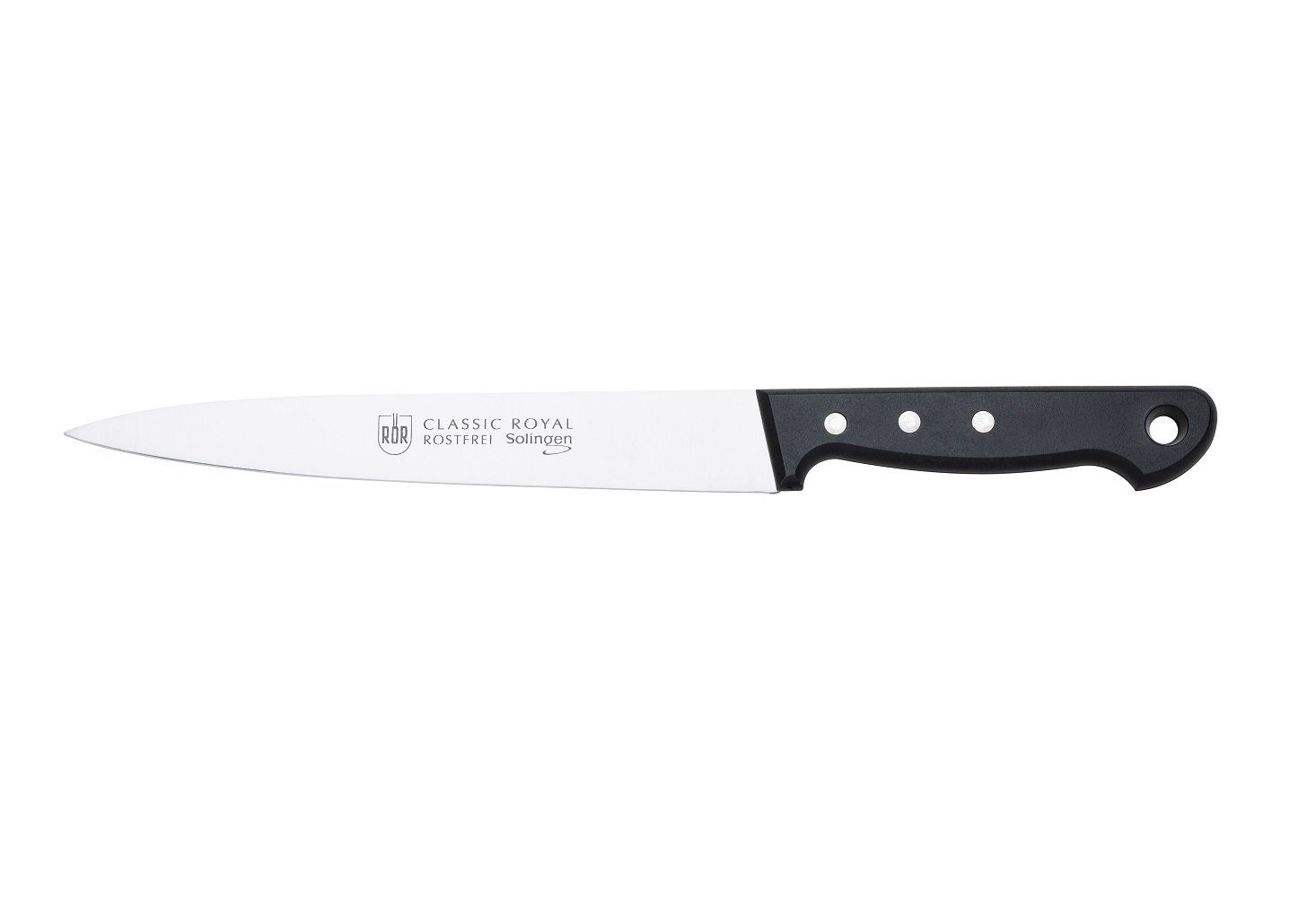 RÖR Fleischmesser 10268, Classic Royal Fleischmesser, hochwertiger Messerstahl - Griff mit Nieten - Made in Solingen