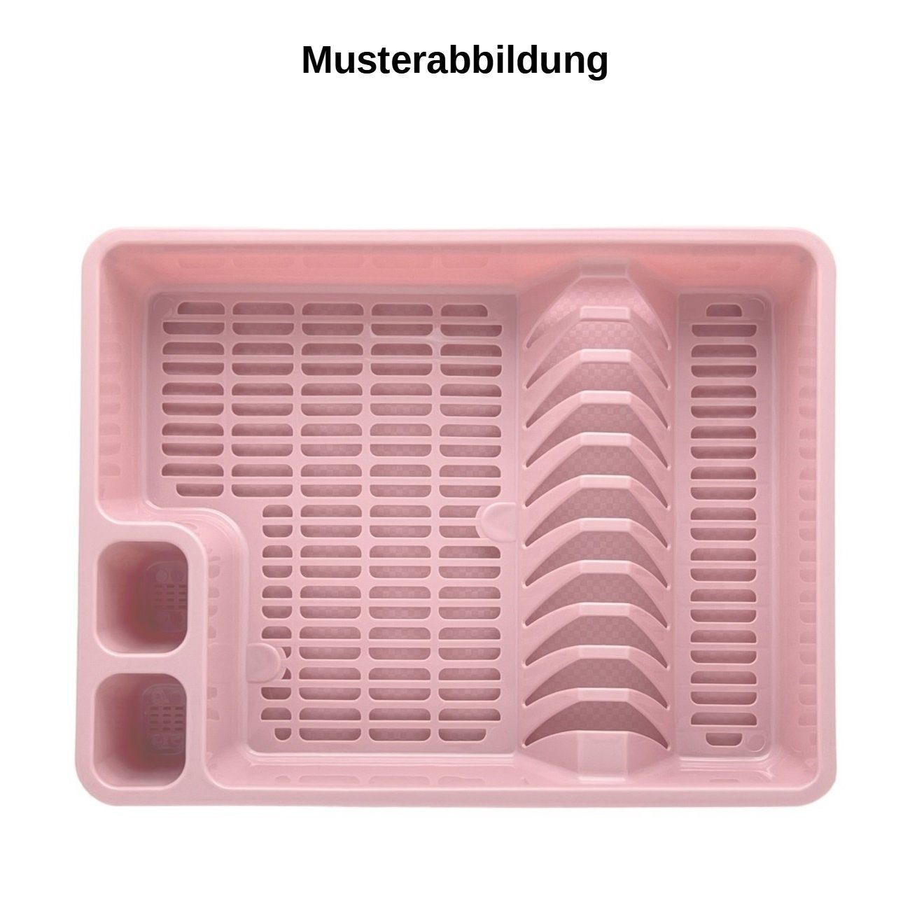 Abtropfgestell Für Geschirr - Sandfarben, Für Bis Zu 11 Teller