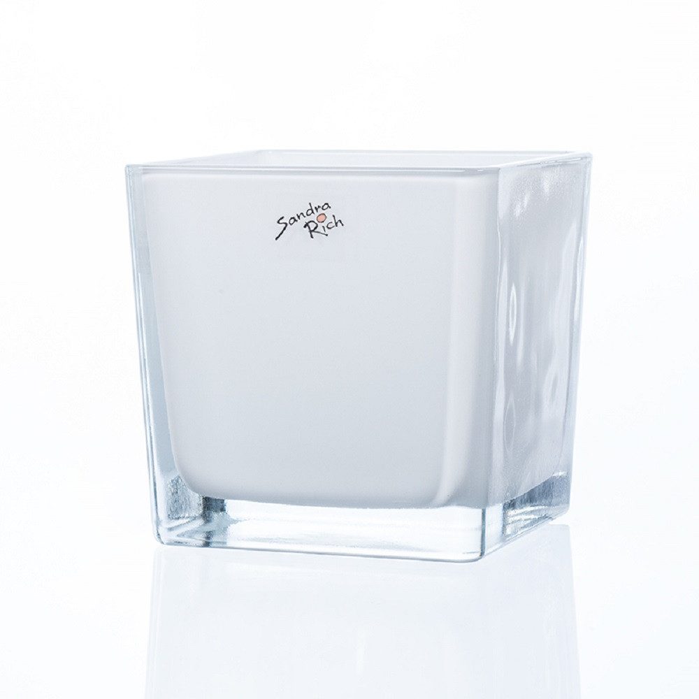 Sandra Rich Übertopf SANDRA RICH, Glasübertopf "CUBE" Pflanztopf Blumentopf günstig online kaufen