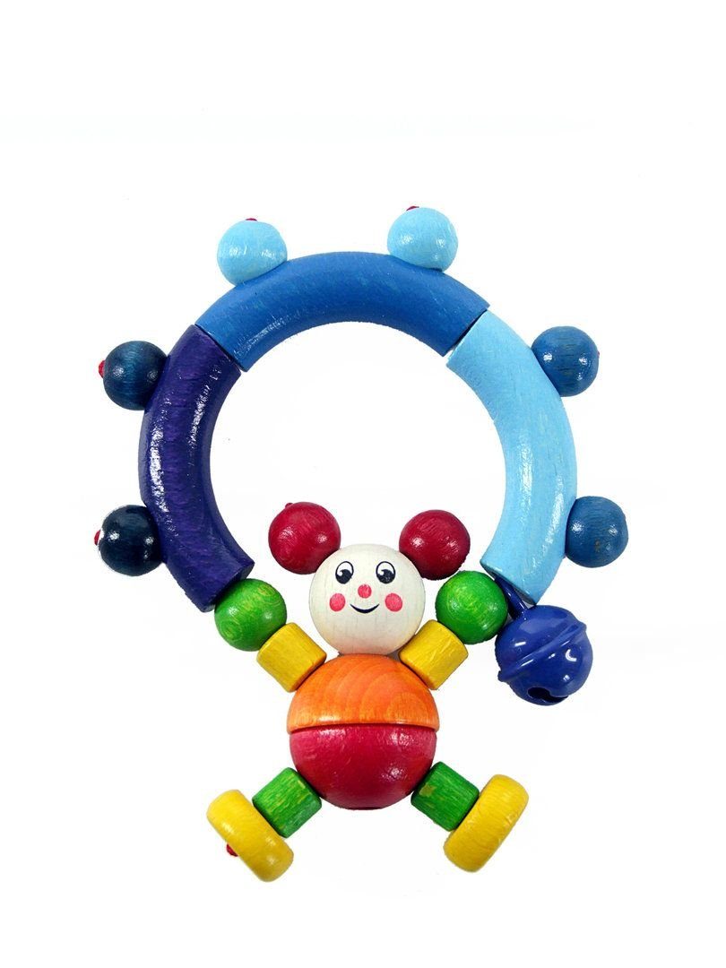 HESS SPIELZEUG Greifspielzeug Babyspielzeug Rassel Maus Eda BxLxH 80x30x105mm NEU