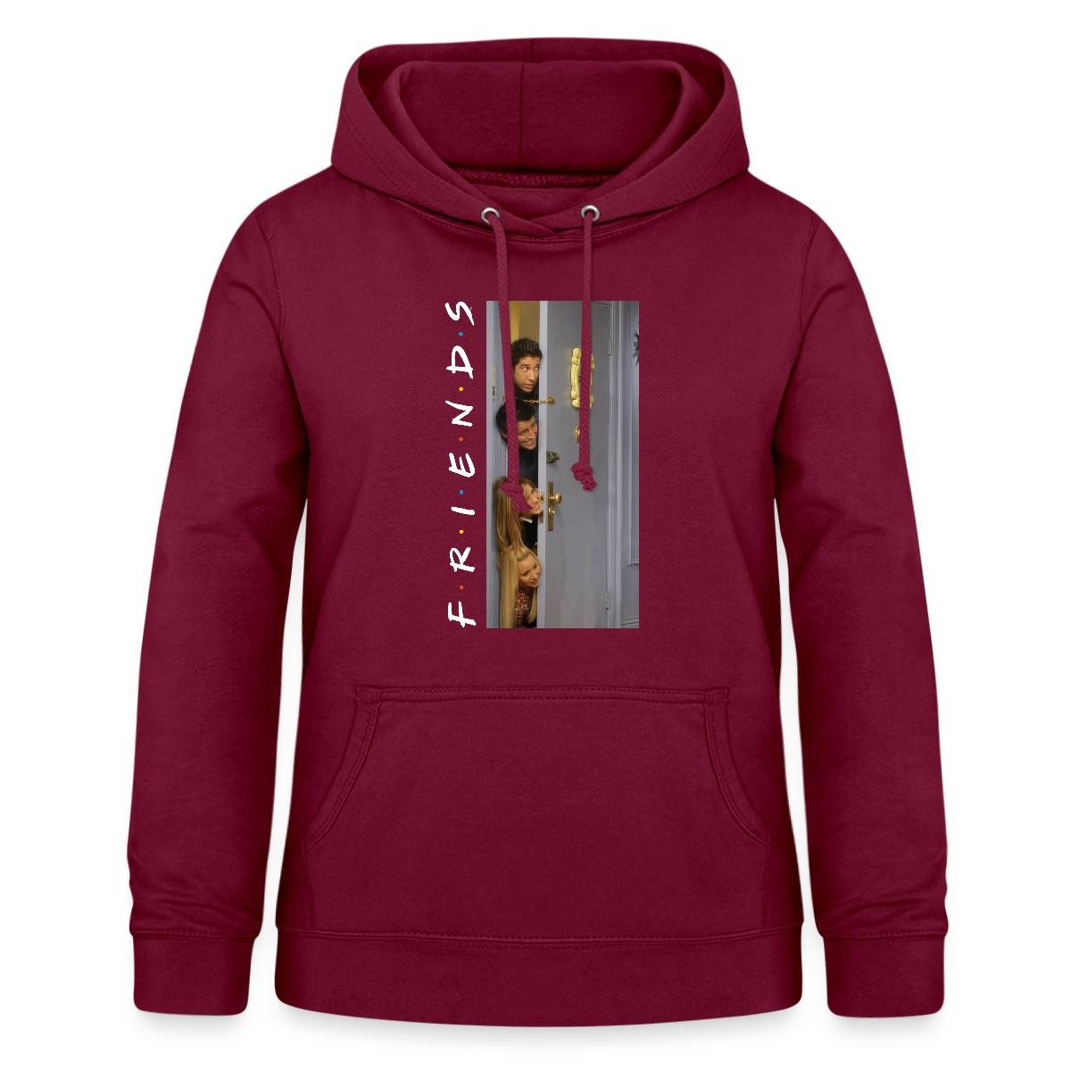 Spreadshirt Hoodie Friends Fuß In Der Tür Damen Hoodie (1-tlg)