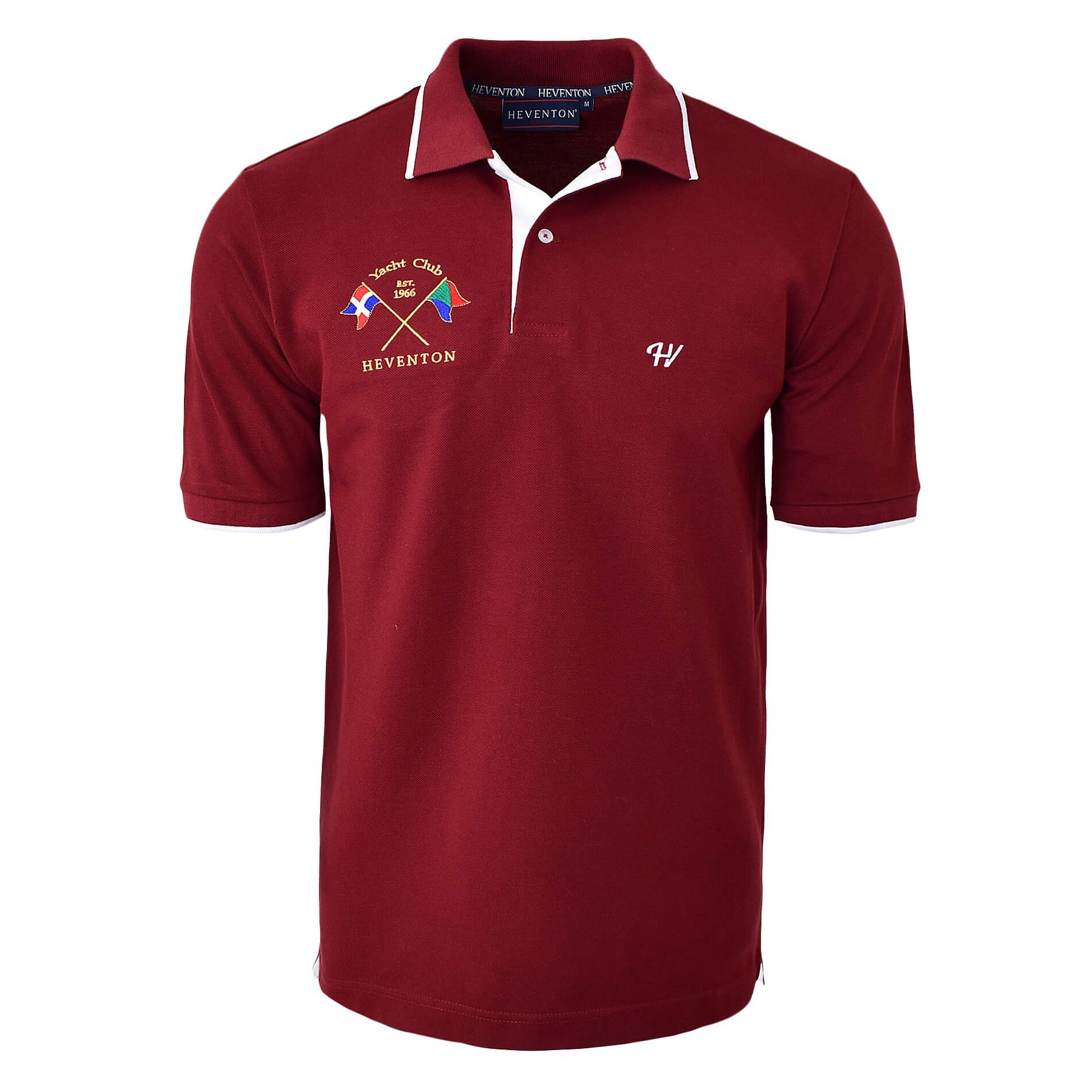 HEVENTON Poloshirt Piqué Bordeaux