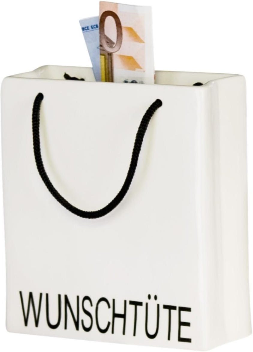 GILDE Aufbewahrungsbox Spardose Wunschtüte (1 St), Mit Schriftzug, abschließbar, Moneybox