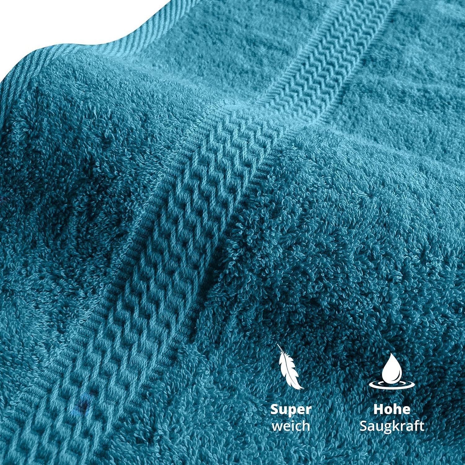 TRENDBUY24 Handtuch Set Handtücher Duschtücher Gästetücher Baumwolle Frotte günstig online kaufen