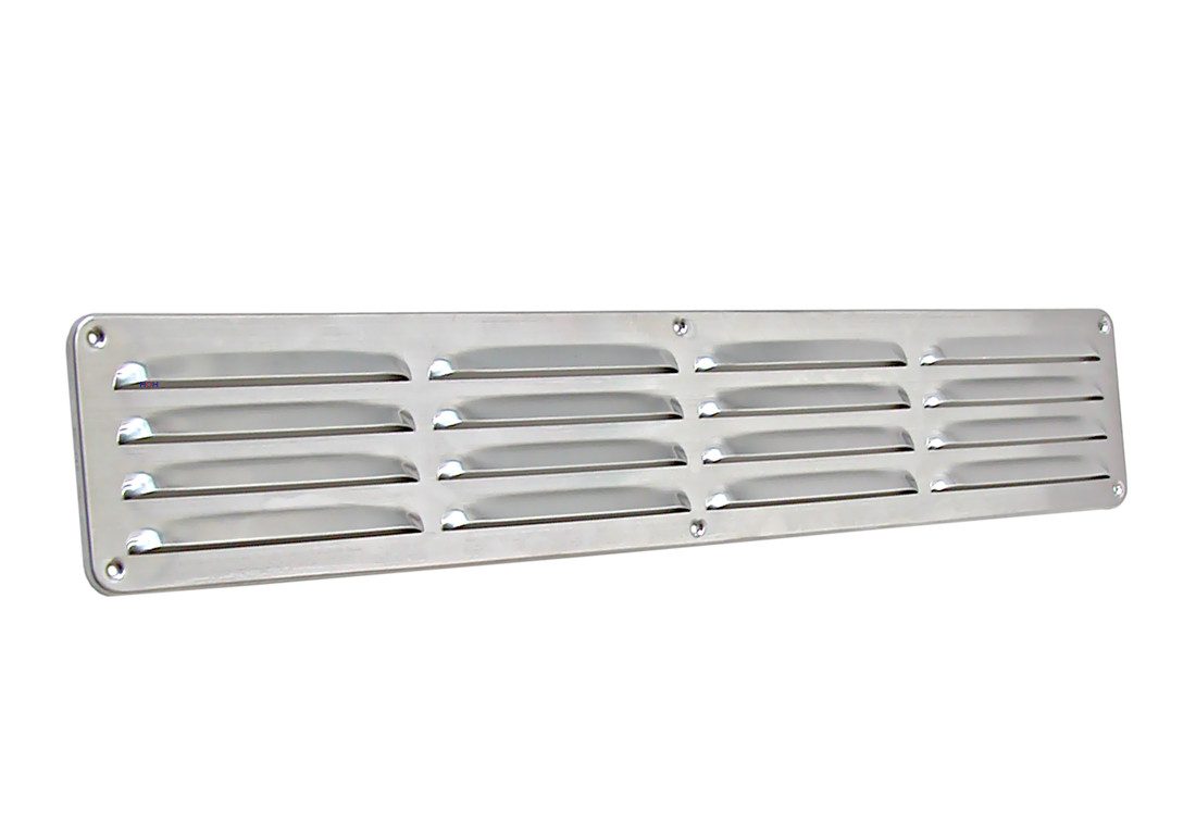 Lüftungsgitter Lüftungsgitter LG-5009 A Lamellengitter Alu F1 495 x 90 mm, für Feuchträume geeignet