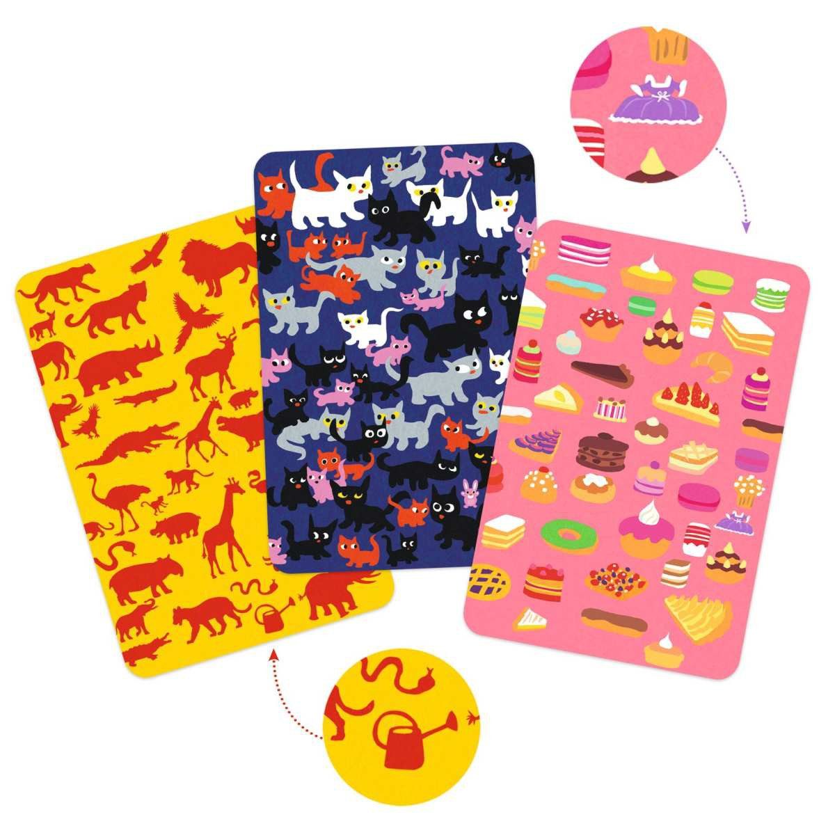 DJECO Spielesammlung Kartenspiel Mysterax Beobachtungs- und Geschwindigkeitsspiel DJ05096