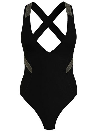Calvin Klein Swimwear Badeanzug »Lacy«, mit Schriftzügen