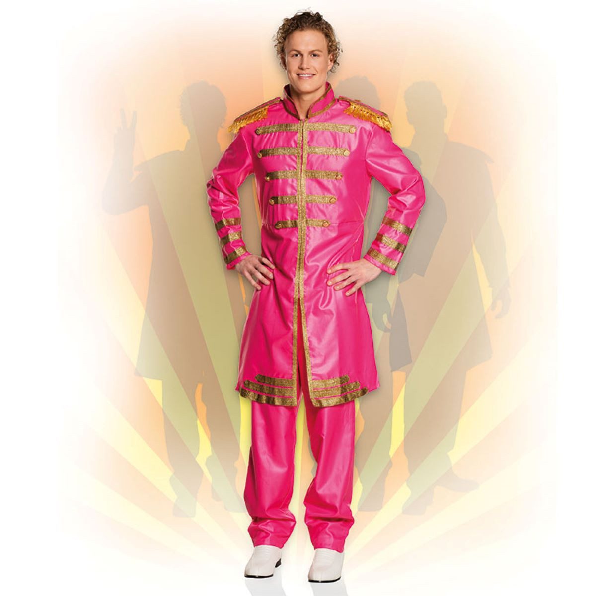 Kostüm Kostüm Pop Sergeant Pink Gr.50/52