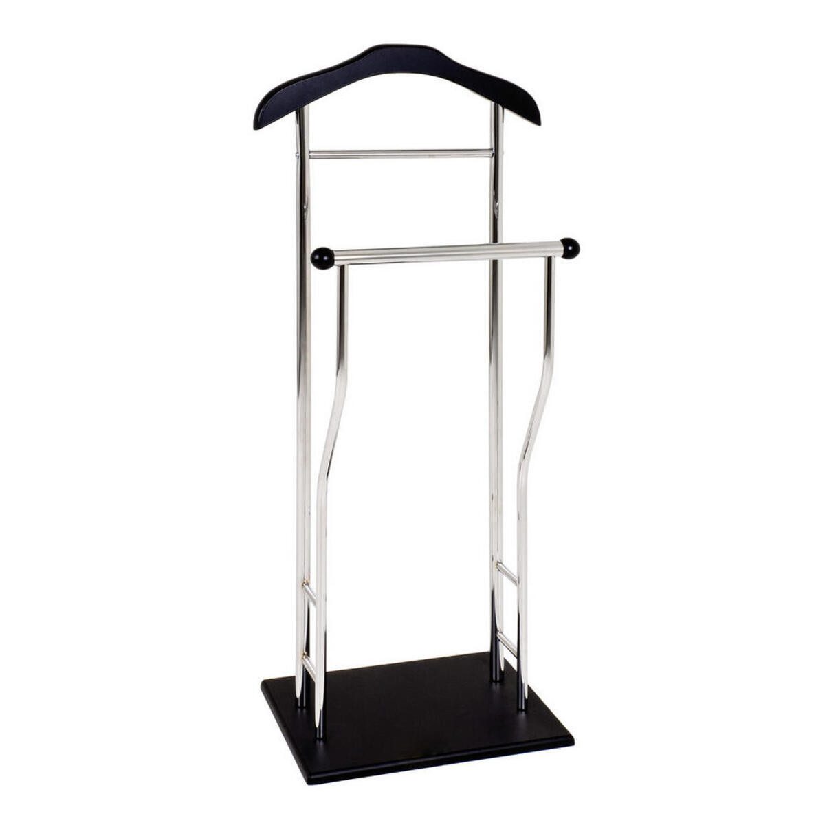 HAKU Herrendiener Herrendiener chrom - Kleiderständer, Metall - B 45xH 110xT 30 cm, (1 Stück), Herrendiener aus Metall, Stiller Diener, Stummer Diener