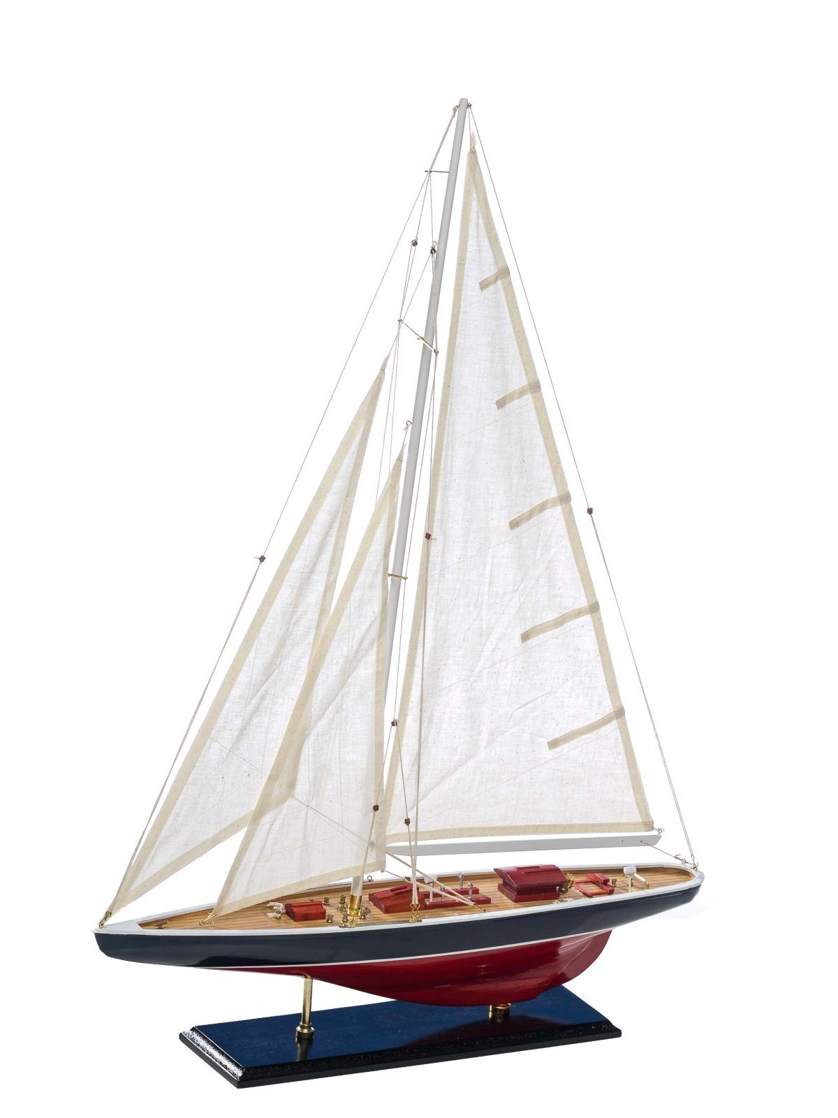 Dekoobjekt Modellschiff Segelyacht Yacht Holz Schiff Boot Segelboot Maritim kein