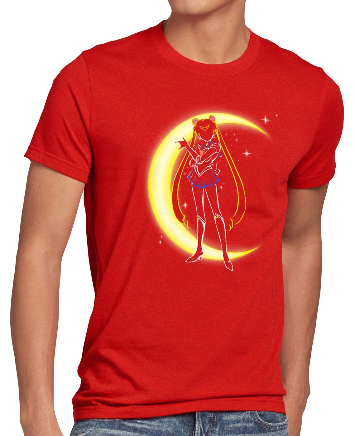style3 T-Shirt Bunny Mondsichel sailor moon günstig online kaufen
