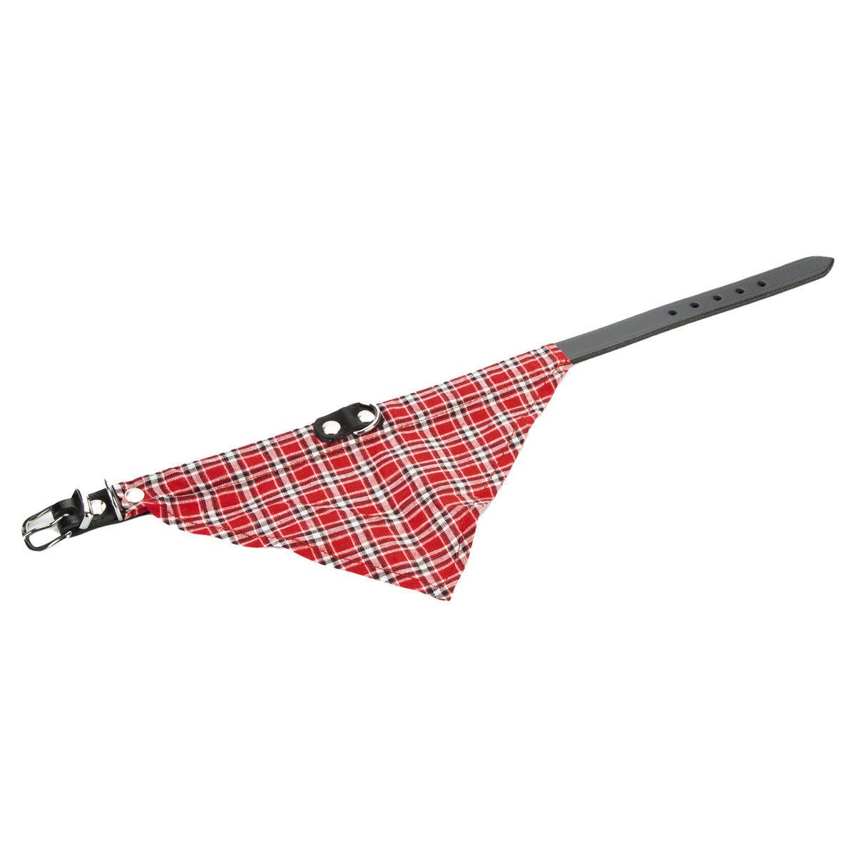Beeztees Tier-Halstuch Lederhalsband mit Tuch