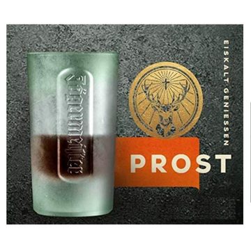 Jägermeister Schnapsglas Frosted Club Shotgläser 6Stk - Shot Gläser 4cl, Schnapsglas Shotglas, Glas, Vodka, Tequila, ideal für Gastronomie, Club, Bar, Party, Karneval