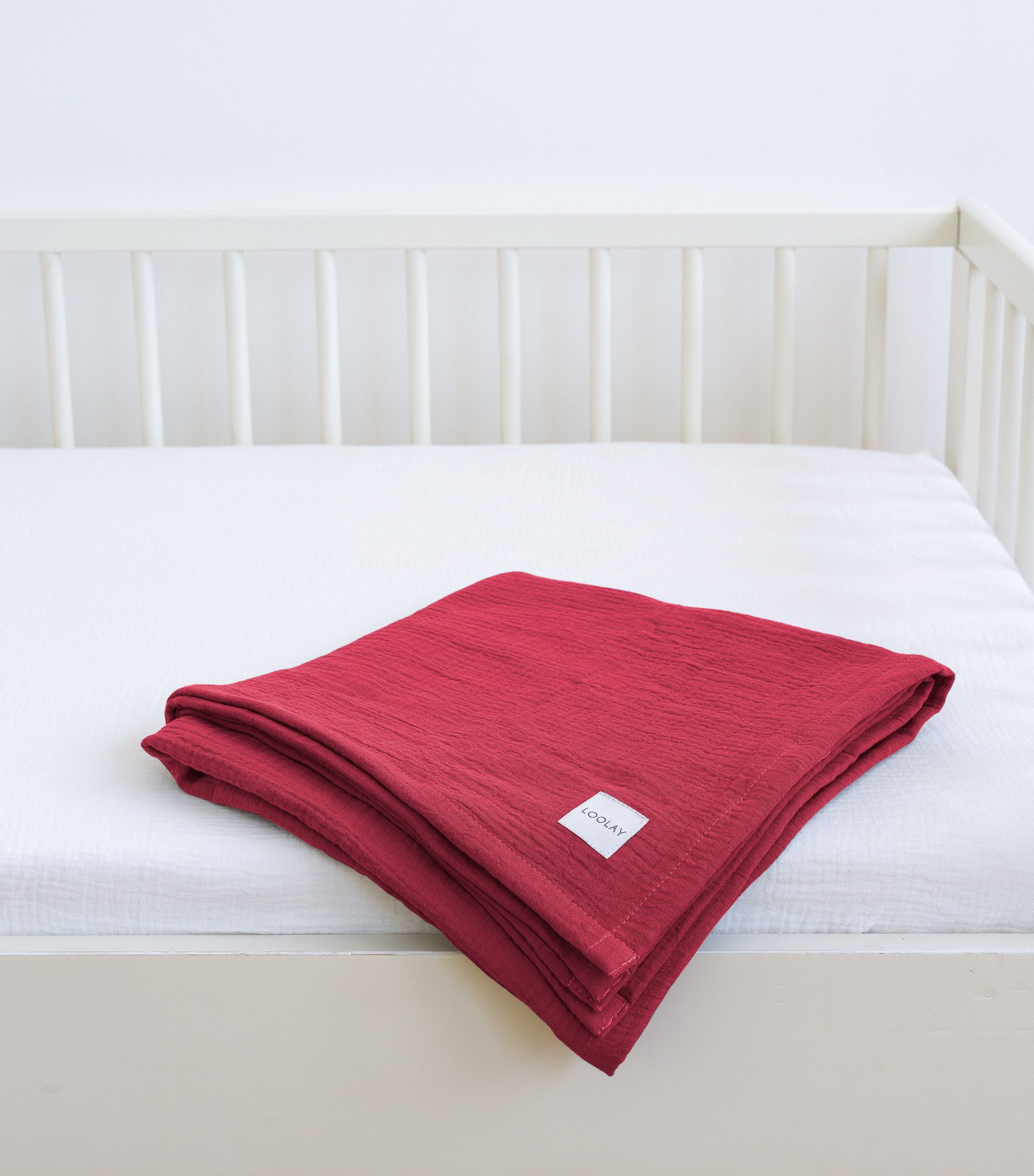 Babydecke Babydecke Musselin Baumwolle Tagesdecke Decke 95x95 120x120 150x200 cm, Loolay, LOOLAY Musselin Tagesdecke, atmungsaktiv, weich & leicht!