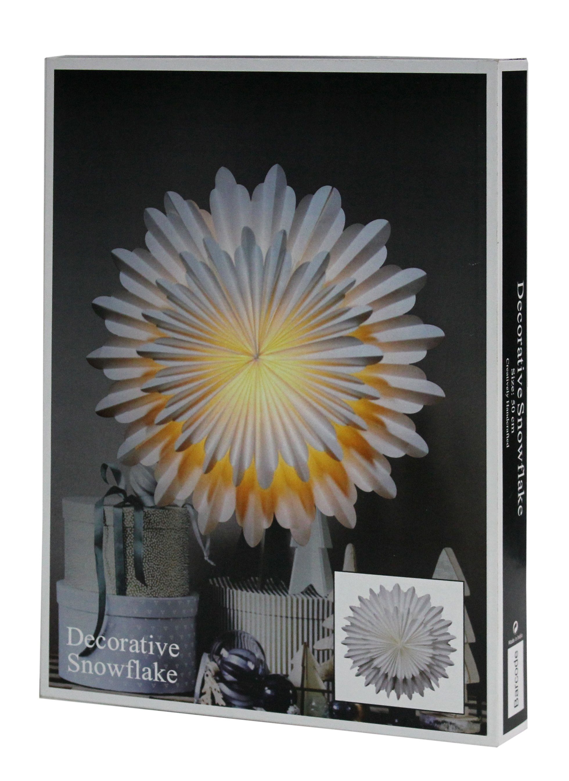 Guru-Shop Lampenschirm Snowflake Design Papier Lampenschirm - Modell..
