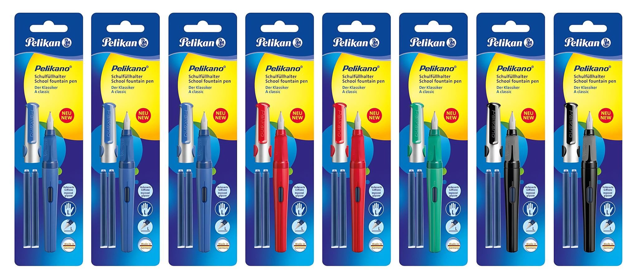Pelikan Füller Pelikan Schulfüller Pelikano P481 L sort. +2GTP/B Blister