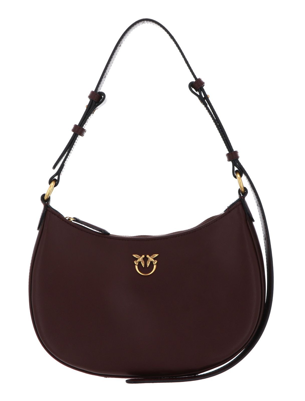 PINKO Half-Moon Mini Bag, aus echtem Rindsleder