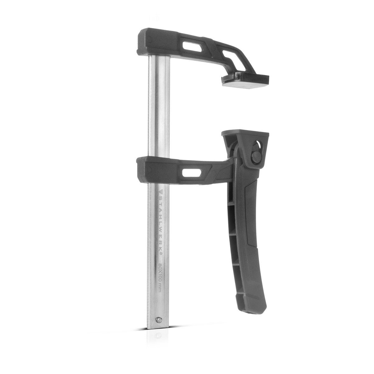 STAHLWERK Schraubzwinge 3 x Hebelzwinge 80x100 mm Klemmzwinge 100kg, (3 St)