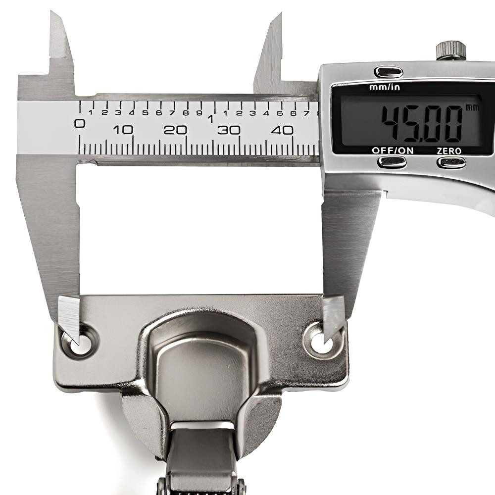 SO-TECH® Möbelbeschlag T45 Topfbänder Eckanschlag 110° Automatikscharnier (10 St), inkl. Ankörnschablone