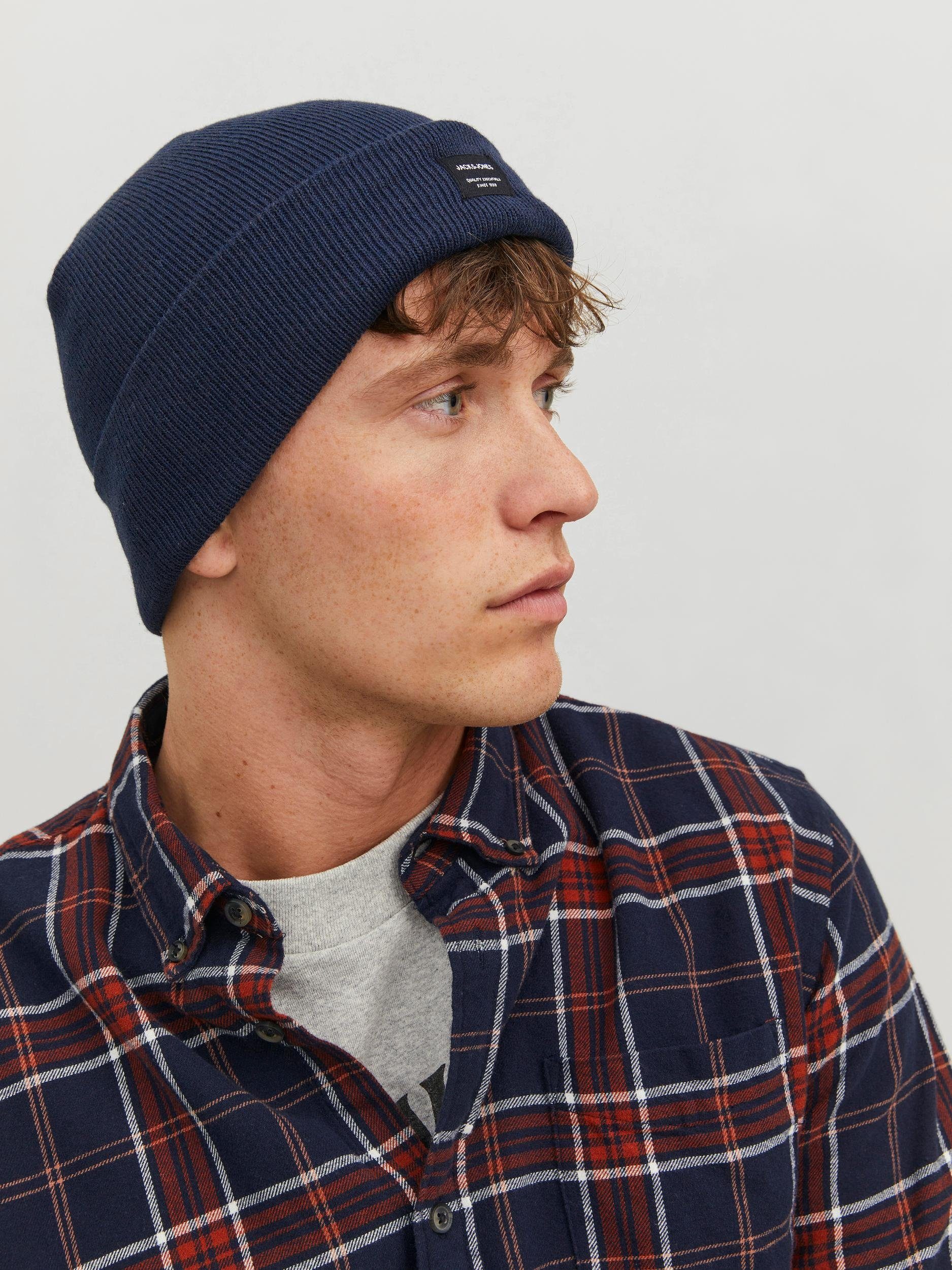 Jack & Jones Strickmütze JACDNA BEANIE NOOS Kunstfaser, Rippenstrick – Bild 2 von 5