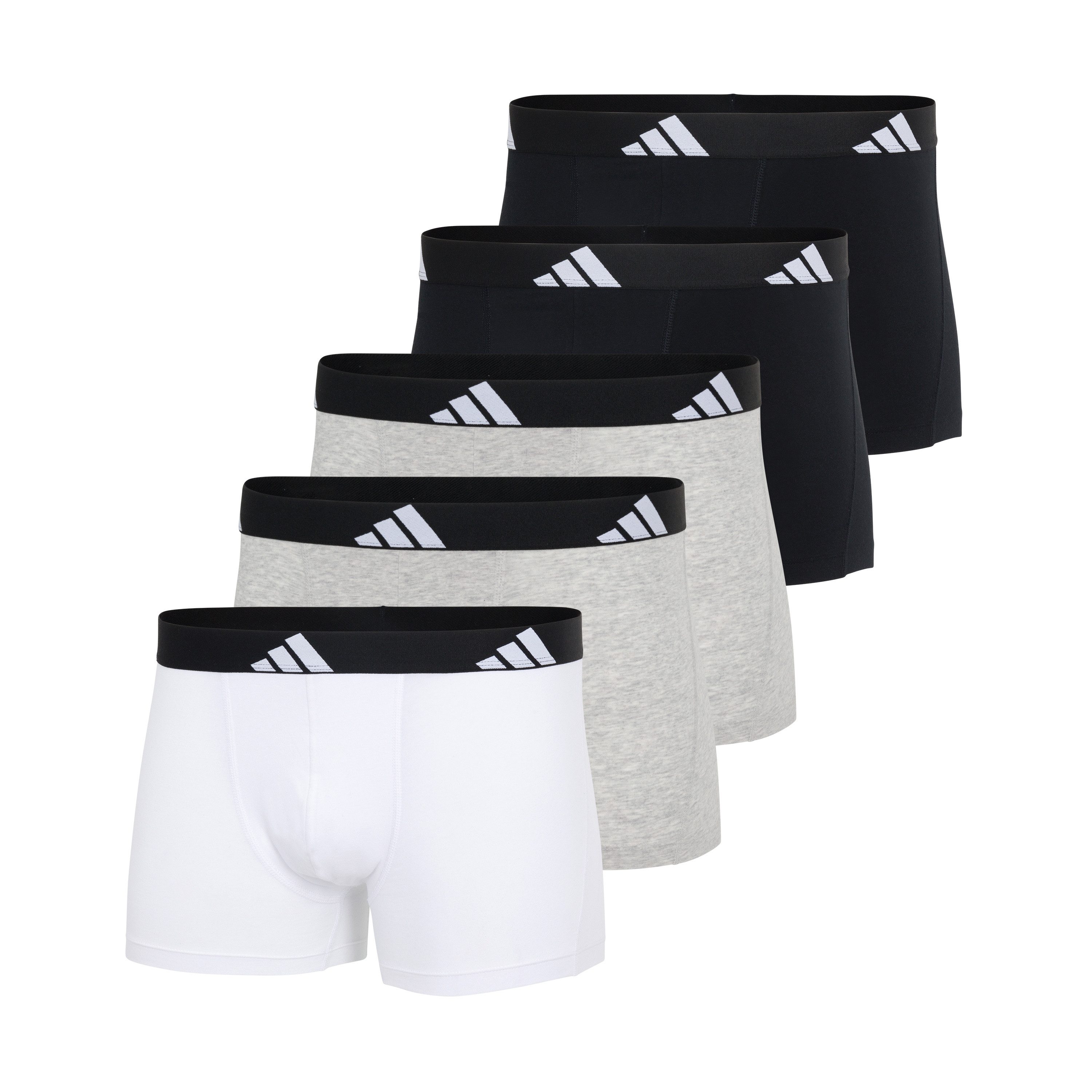 adidas Sportswear Trunk Active Flex Cotton (5er Pack) Multipack, elastisch, Logo-Bund, ohne Eingriff