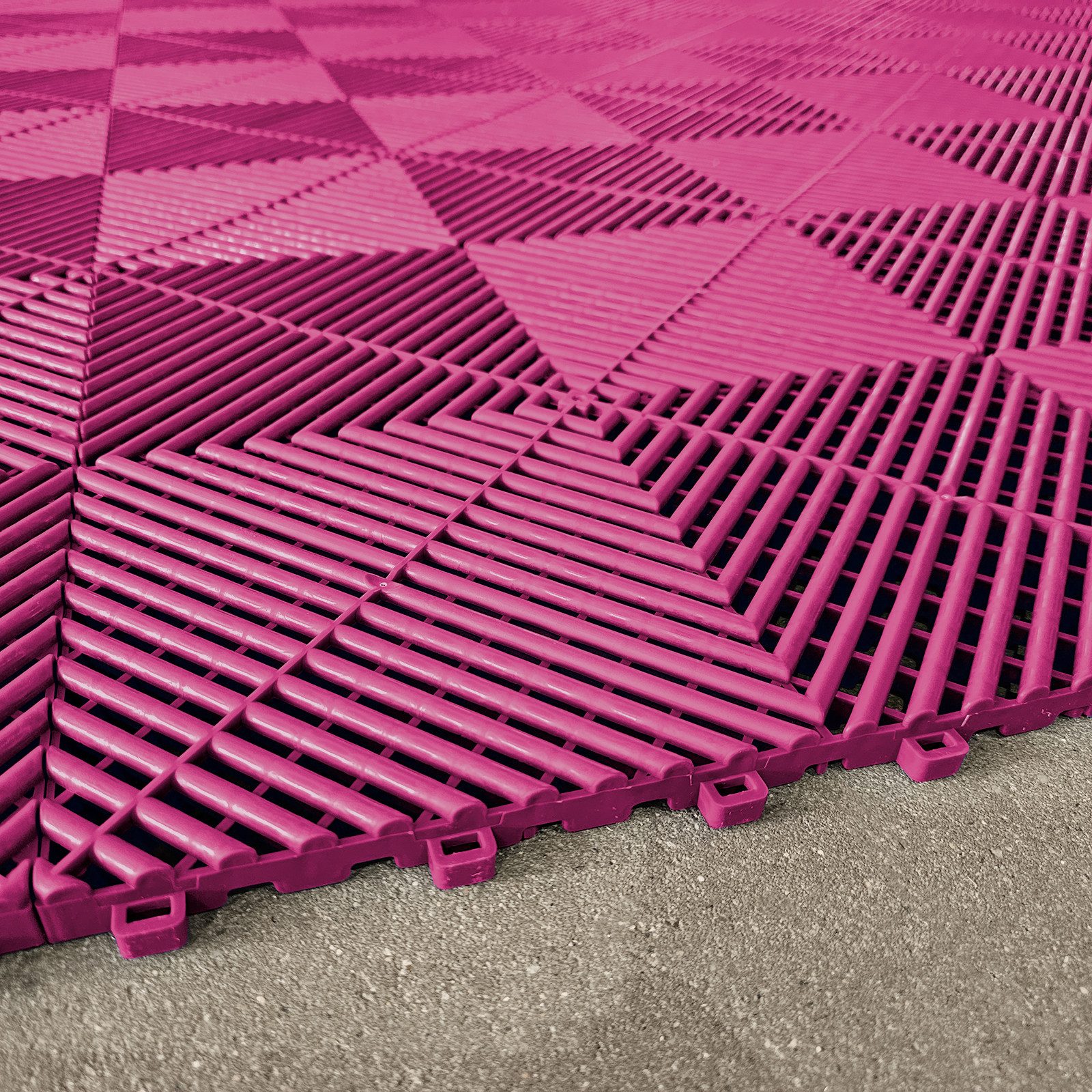 Tenzo-R Bodenfliese Performance Garagenboden Floor Pink 40x40cm, pink