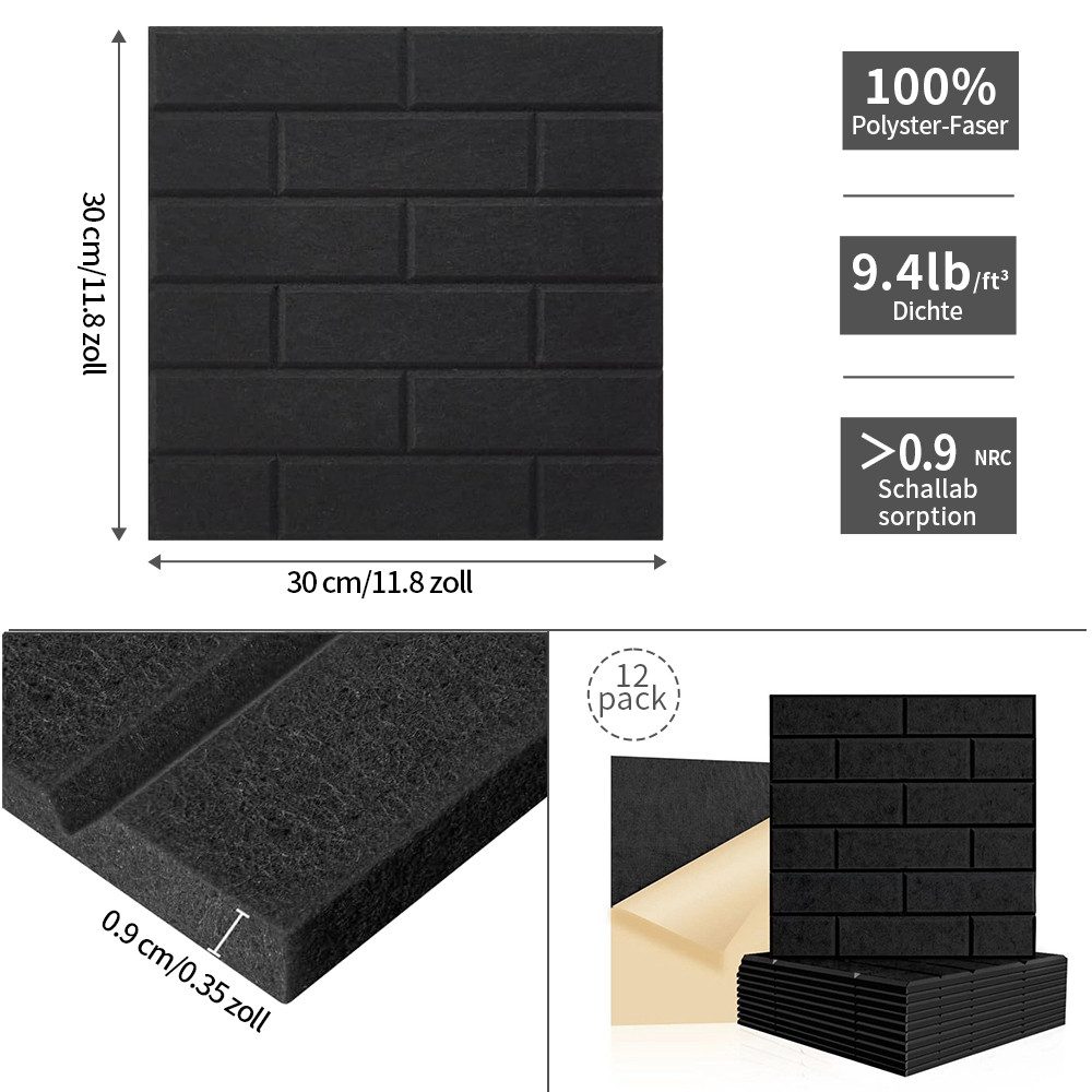 PFCTART Schallschutzpaneel Verschiedene akustische Absorptionsplatten aus günstig online kaufen