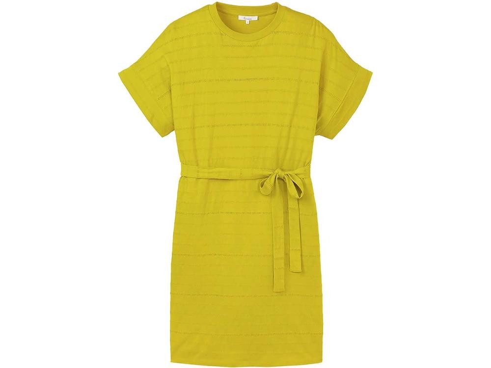 Tranquillo Jerseykleid tranquillo Bio-Damen-Mini-Kleid aus Ajour-Jersey m