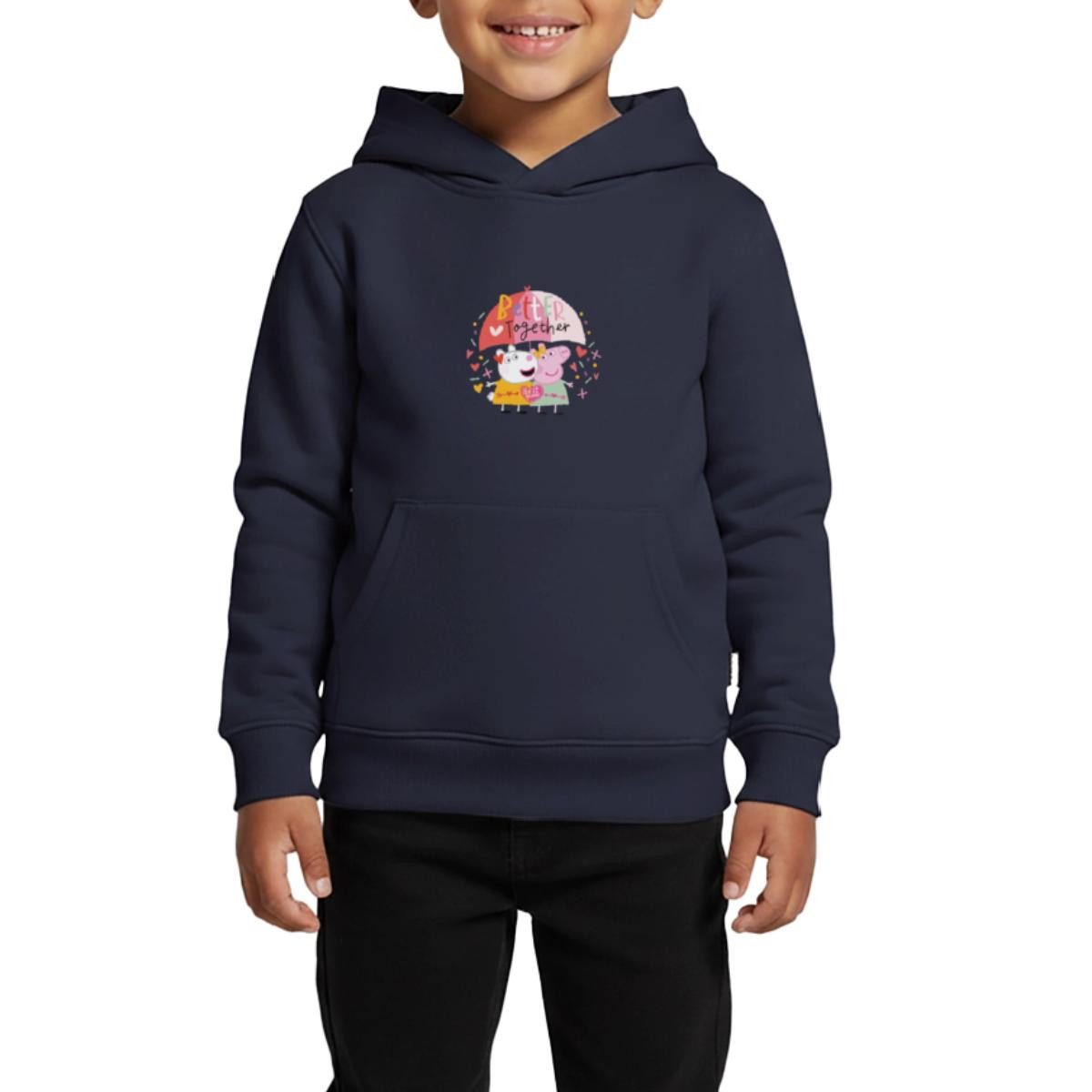 Hoodie Peppa Wutz Und Luzie Locke Better Together Kinder Premium Hoodie
