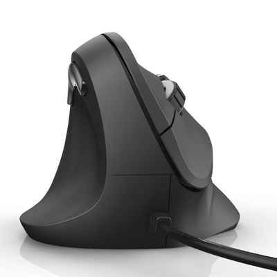 Hama »Vertikale ergonomische Linkshändermaus kabelgebunden EMC-500L« Maus