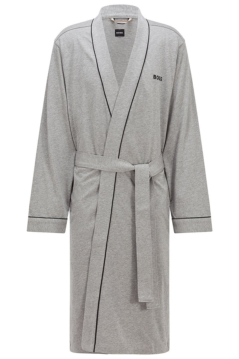 BOSS Herrenbademantel Kimono BM, Baumwolle, Taillengürtel, günstig online kaufen