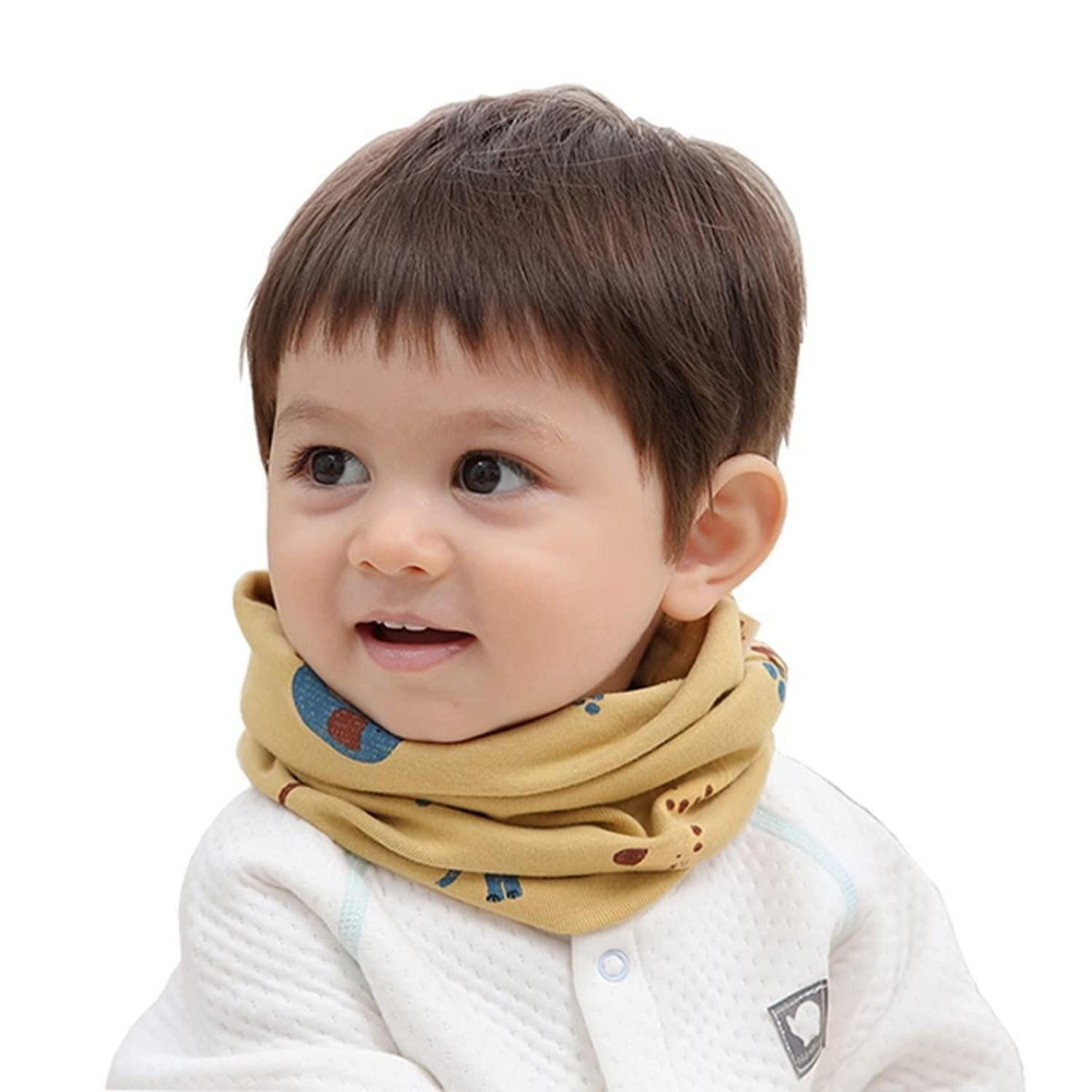 LuxusKollektion Loop Schal Loop Kinder Baumwolle Gelb, (1-St)