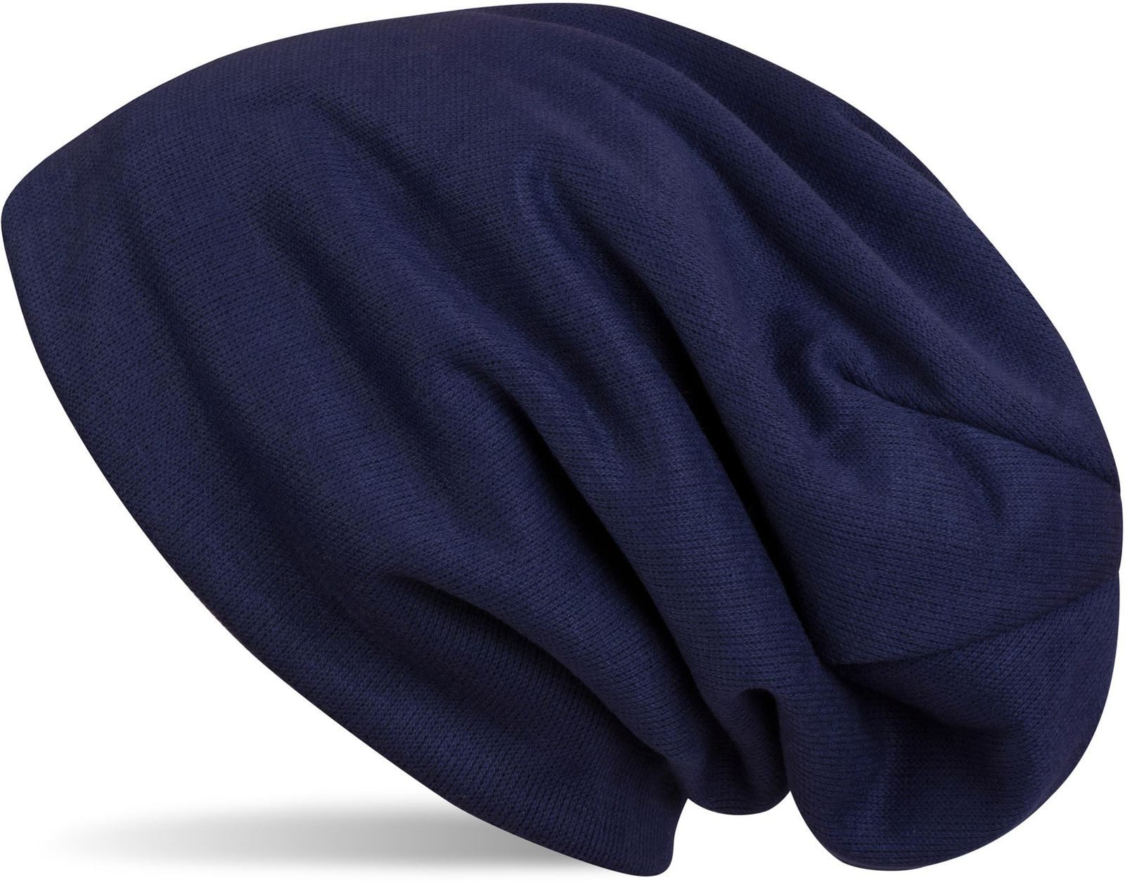 styleBREAKER Strickmütze Feinstrick Beanie Mütze unifarben mit Fleece (1-St)