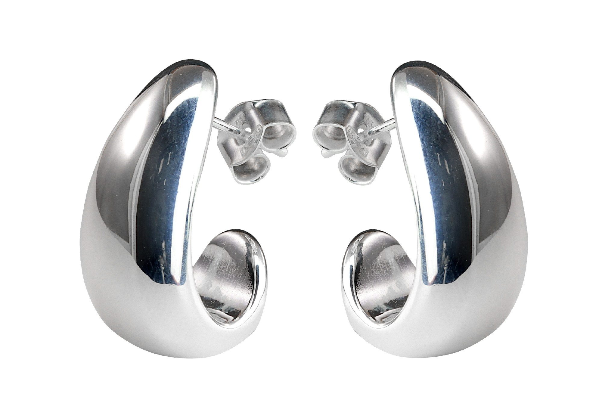 SILBERMOOS Paar Ohrstecker Auffällig-geschwungene Ohrstecker, 925 Sterling günstig online kaufen