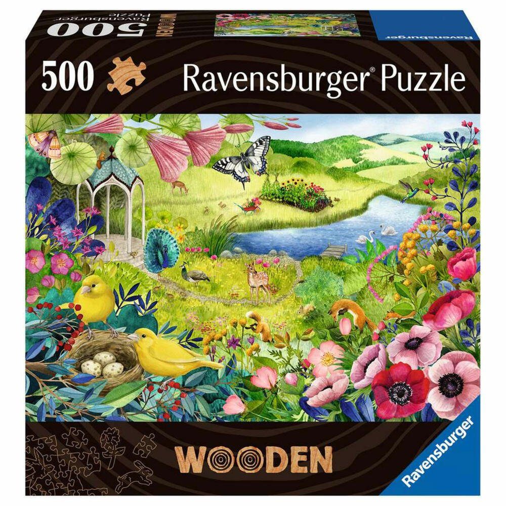 Ravensburger Puzzle Wooden Wilder Garten 500 Teile, 500 Puzzleteile