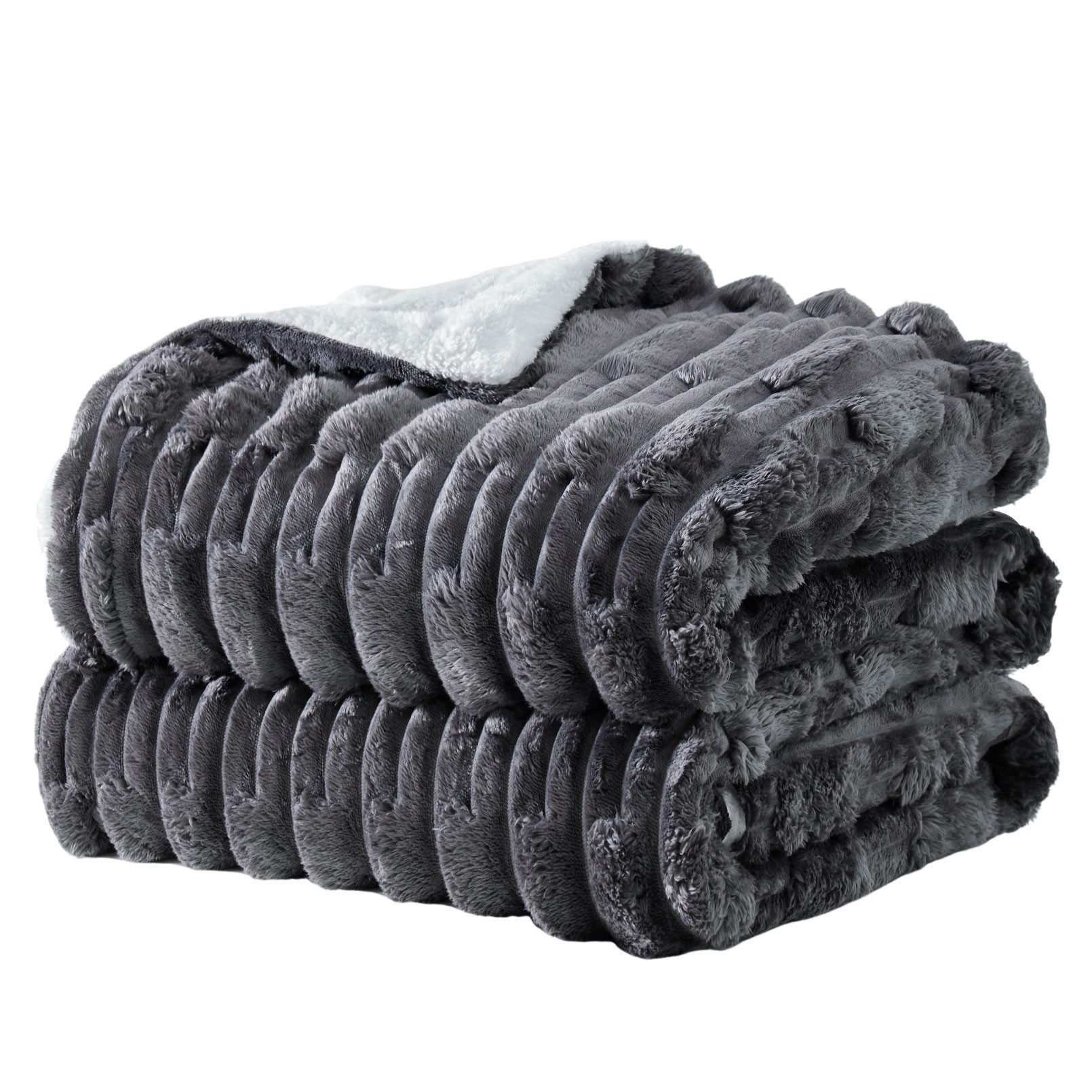 Wohndecke MT09, KEAYOO, Sherpa Fleece Warm Decke Kuscheldecken für Bett, So günstig online kaufen