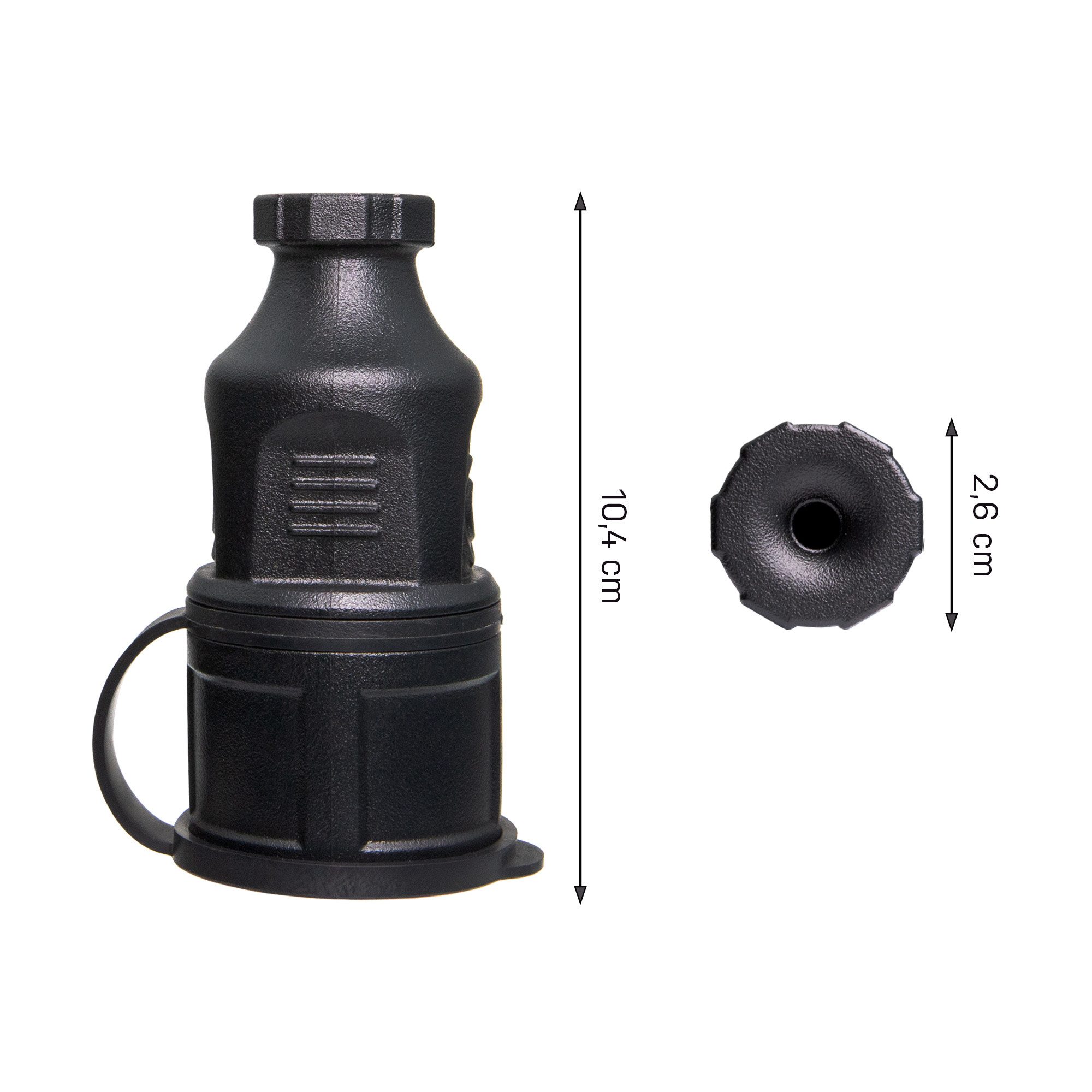 feletec Schuko-Stecker feletec Schuko Stecker und Kupplung 230V IP44 für Außenbereich – Bild 4 von 5