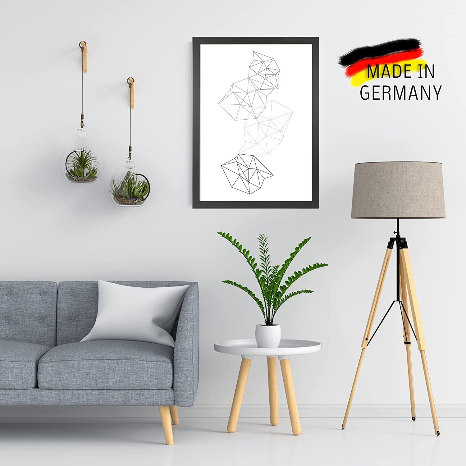 Clamaro Bilderrahmen Stahlgrau Collage nach Maß M3016, Holz – Bild 3 von 5