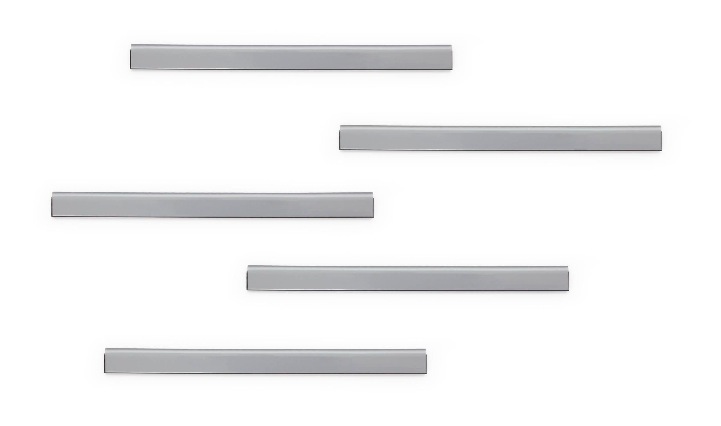 DURABLE Magnet-Werkzeugleiste 23 Magnetleiste DURAFIX® RAIL - 210 x 17 mm, silber, sk, 5er Pack