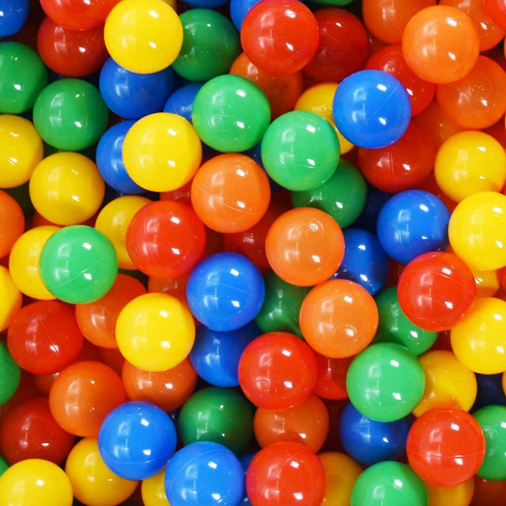 vidaXL Spielball Bälle für Bällebad 1000 Stk. Mehrfarbig (1000-St)