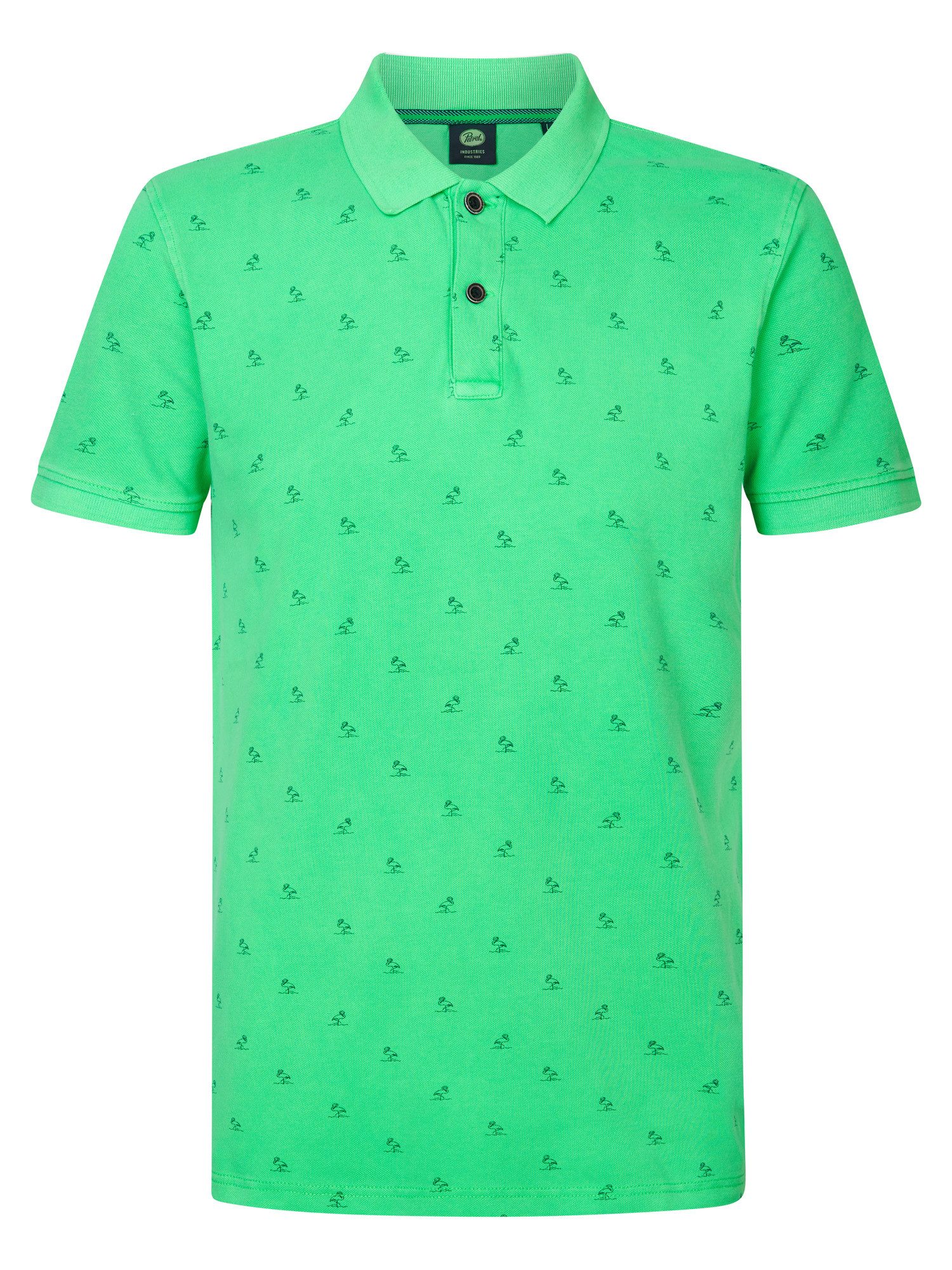 Petrol Industries Poloshirt - Poloshirt für Herren – mit Allover-Print und Stehkragen