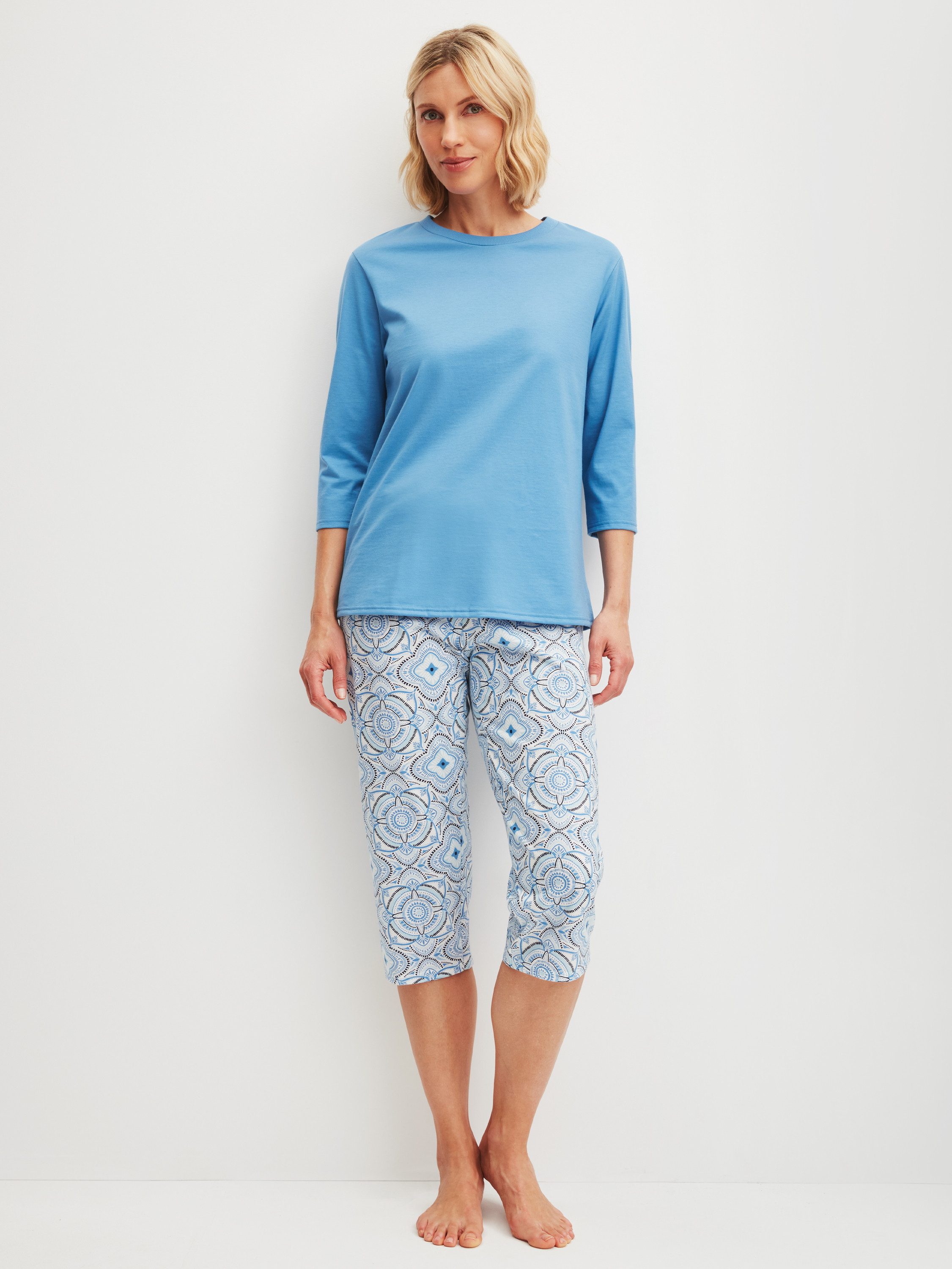 CALIDA Capri-Pyjama Cotton Special Damen (2 günstig online kaufen