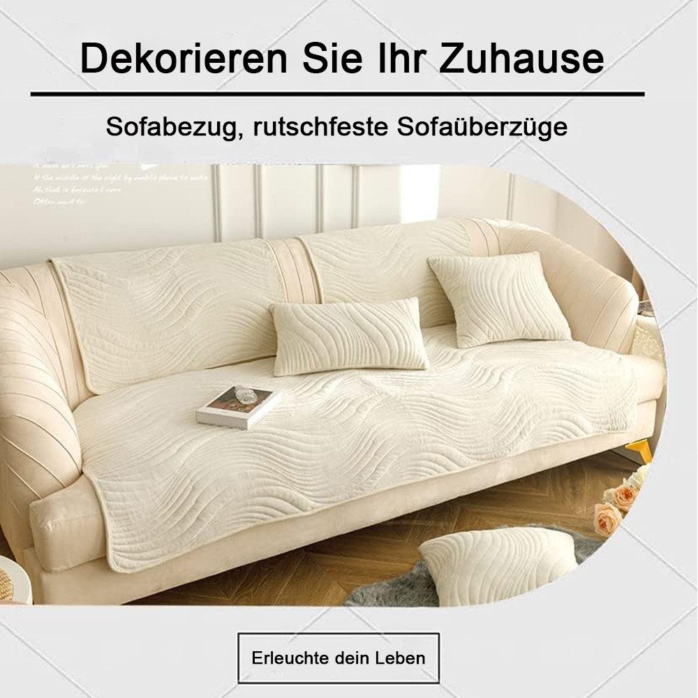 Sitzbezug Für Sofa – 90x210 Cm, Baumwolle, Rutschfest, Für 1-4 Sitzer, Waschbar