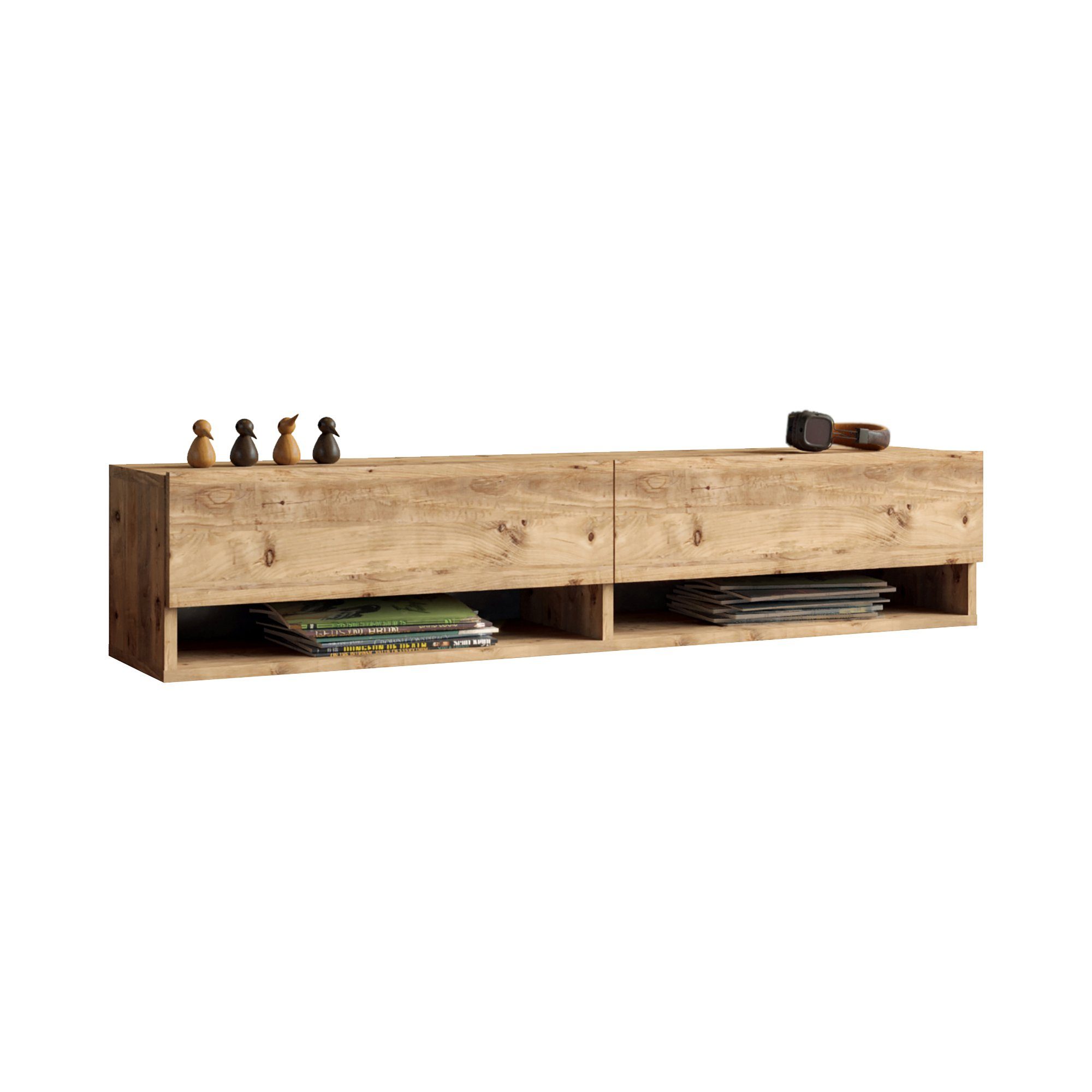 en.casa TV-Schrank »Laitila« TV Hängeboard 140x31,5x29,5cm günstig online kaufen