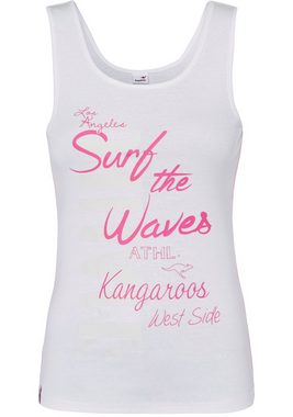 KangaROOS Tanktop mit "surf-life" Logo-Druck