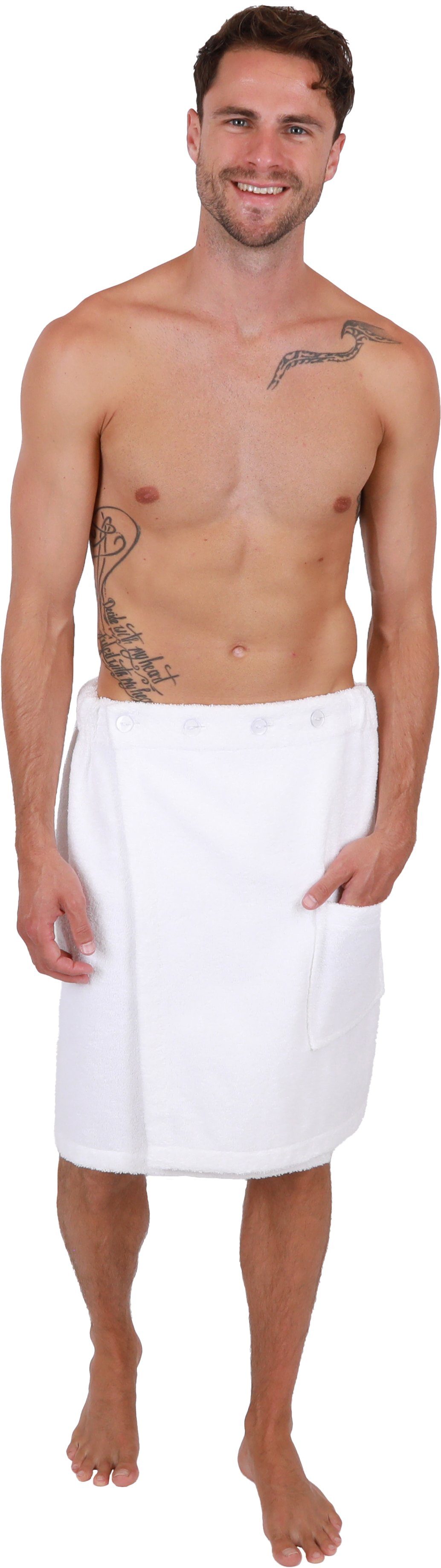 Betz Kilt Frottee Saunakilt BERLIN mit Knöpfen für Herren 420 g/m²