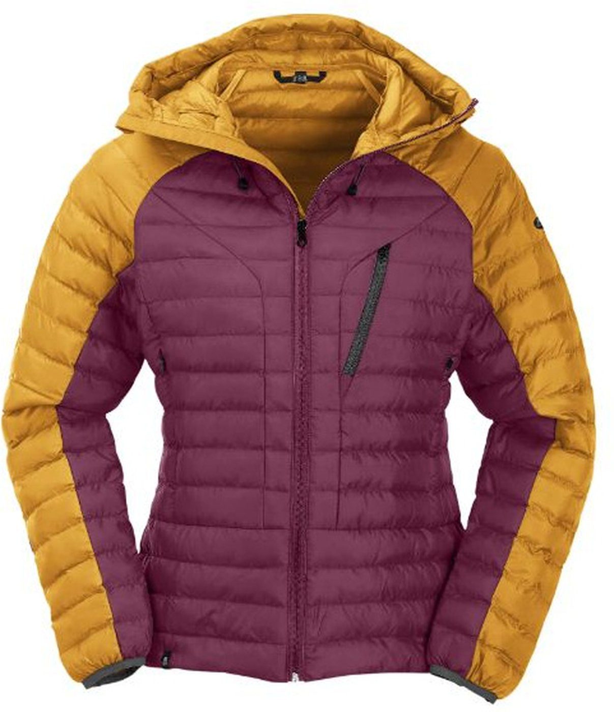 Maul Outdoorjacke Annaberg - Steppjacke + Kapuze lila/grau