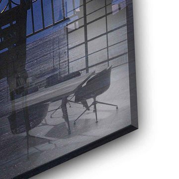 DOTCOMCANVAS® Acrylglasbild By The Pier - Acrylglas, Acrylglasbild By The Pier Art Kunst AI KI generiert Wandbild