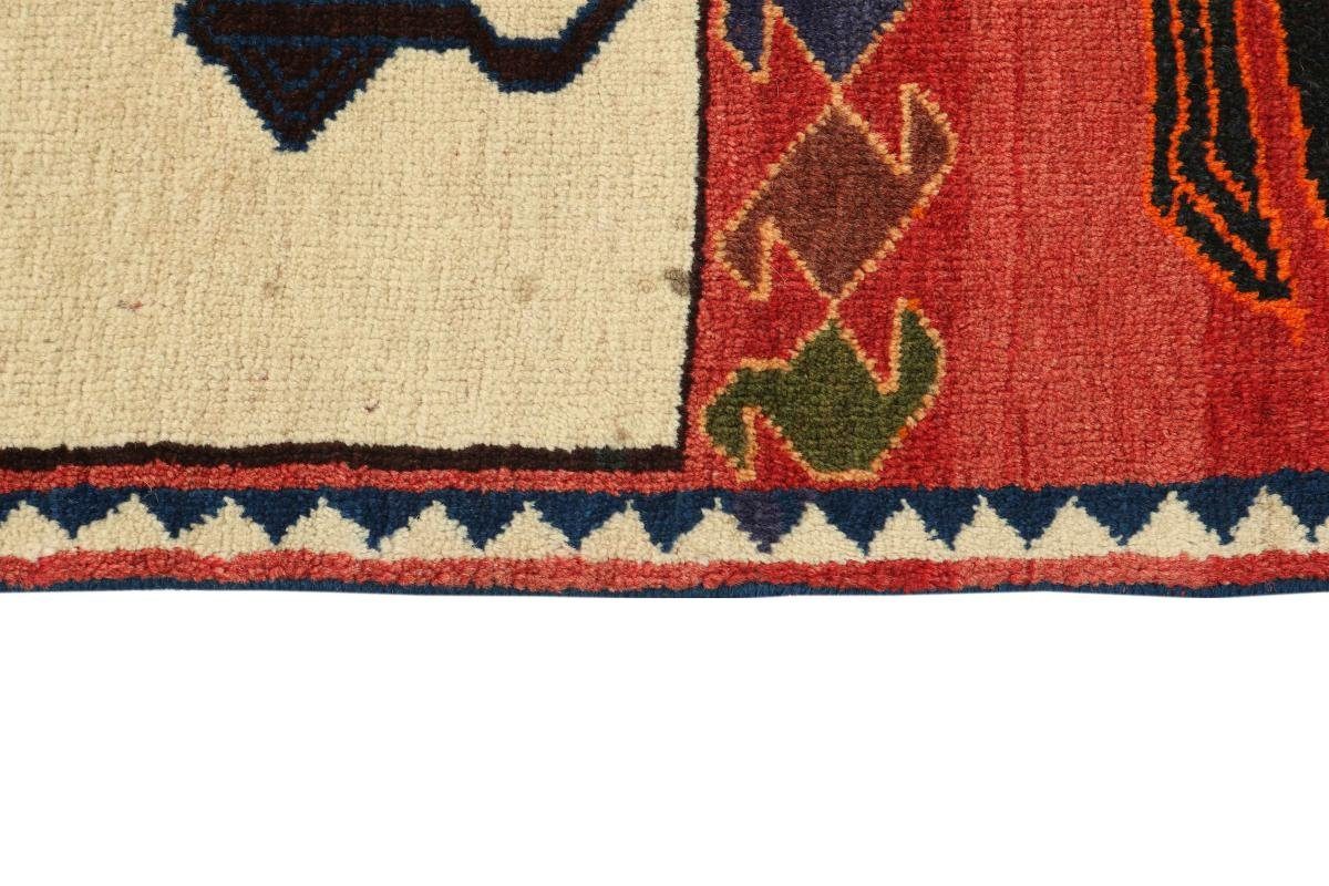Orientteppich Ghashghai Figural Orientteppich, Handgeknüpfter 12 rechteckig, 107x193 mm Höhe: Nain Trading
