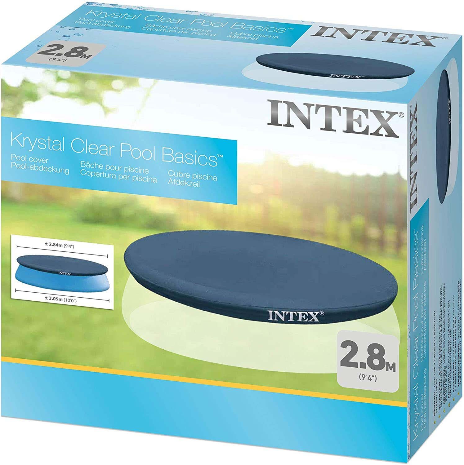 Intex Pool Intex Poolabdeckung für Easy Set Pool Ø 305 cm (Anzahl, 1-tlg., Stück), Schließt eng